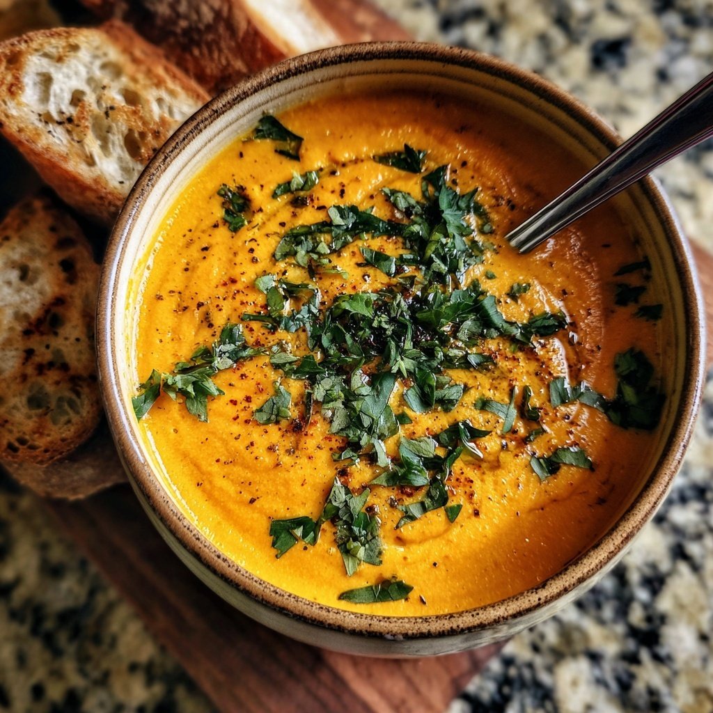 Roasted Carrot Ginger Soup