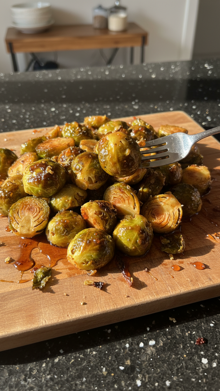 Honey Balsamic Glazed Brussels Sprouts