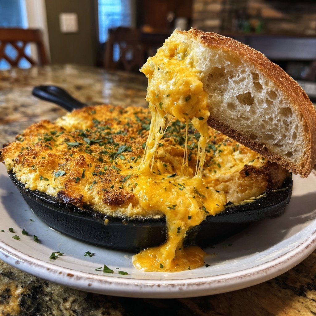 Cheddar Jalapeño Fondue Creation