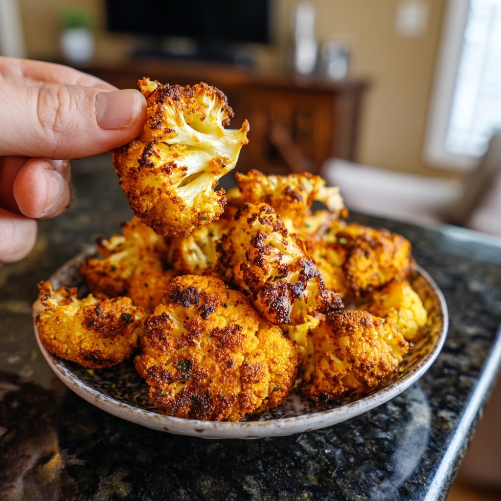 Crispy Roasted Cauliflower Bites