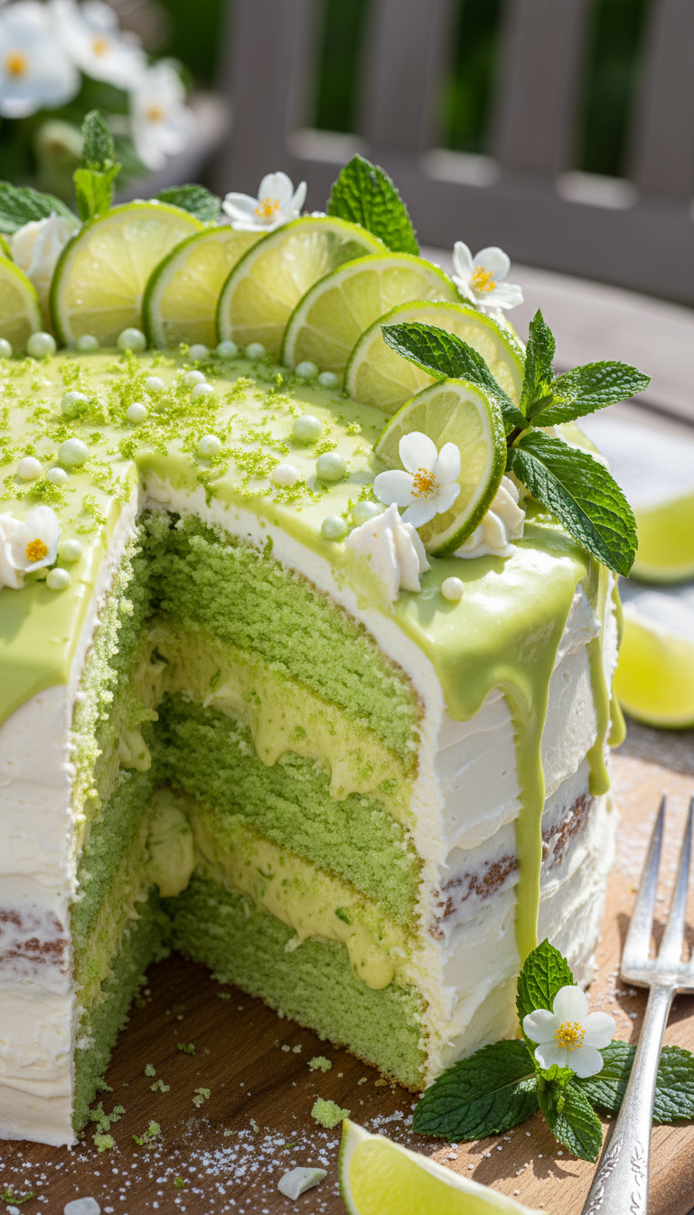 Lime Burst Spring Cake