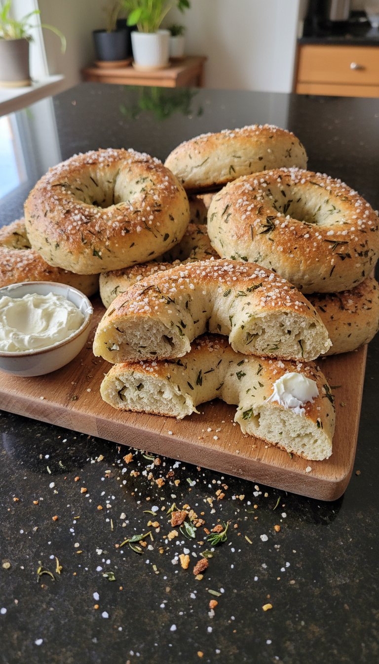 Savory Herb Cottage Bagels