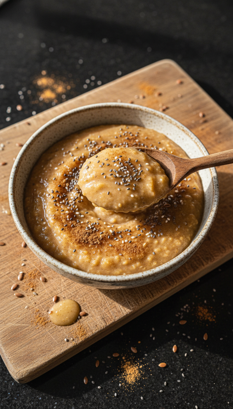 Keto Cinnamon Flaxseed Porridge