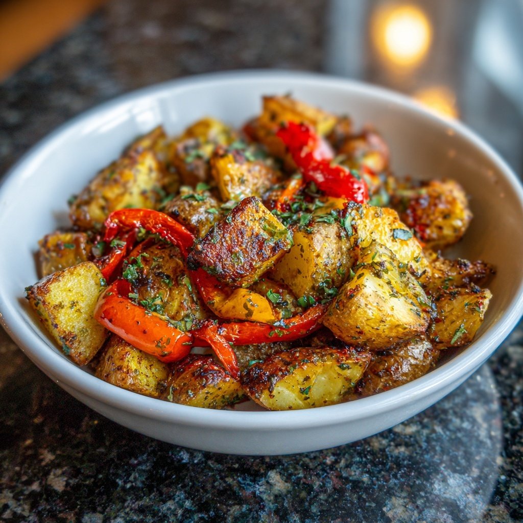 Airfryer Mediterranean Potato Medley