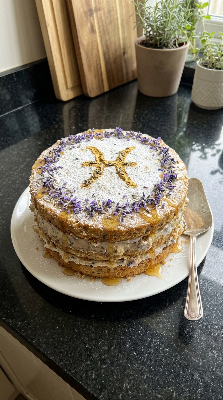 Lavender Honey Pisces Cake Bliss