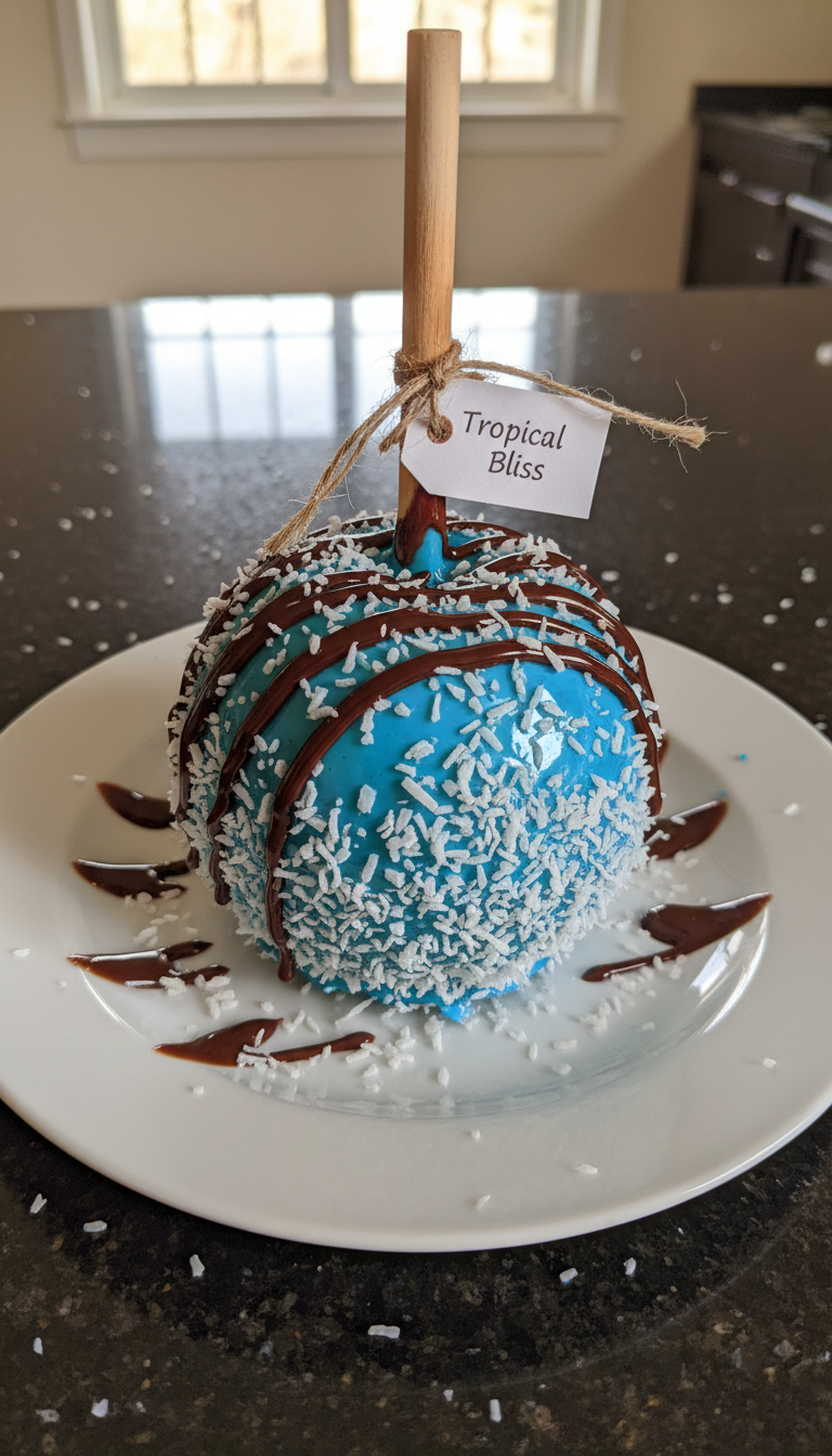 Choco-Coconut Candy Apple Delight