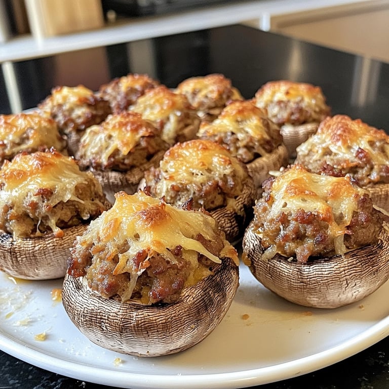 Italian Sausage-Stuffed Mushrooms