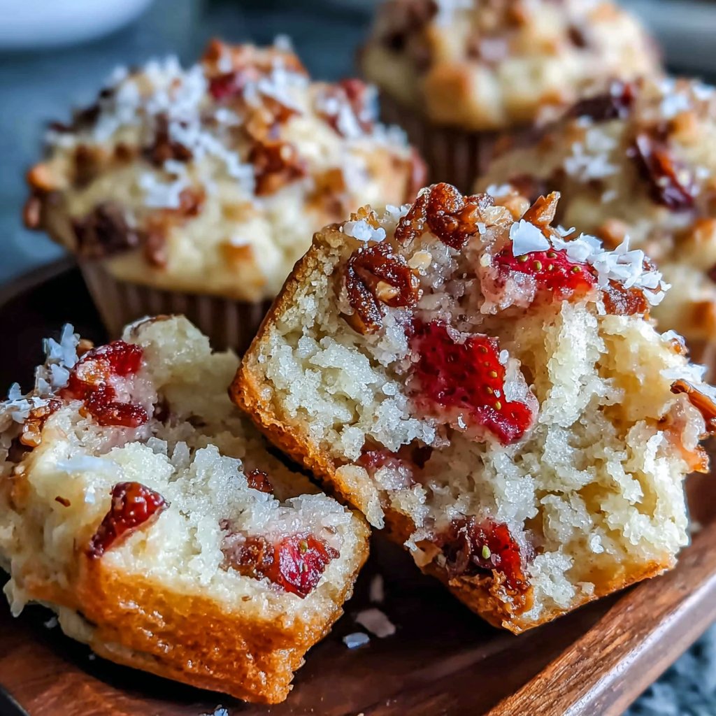 Chewy Strawberry Snack Muffins