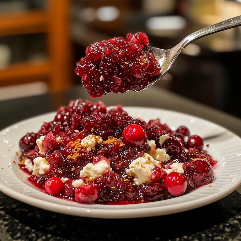 Five-Spice Cranberry Relish with Goat Cheese
