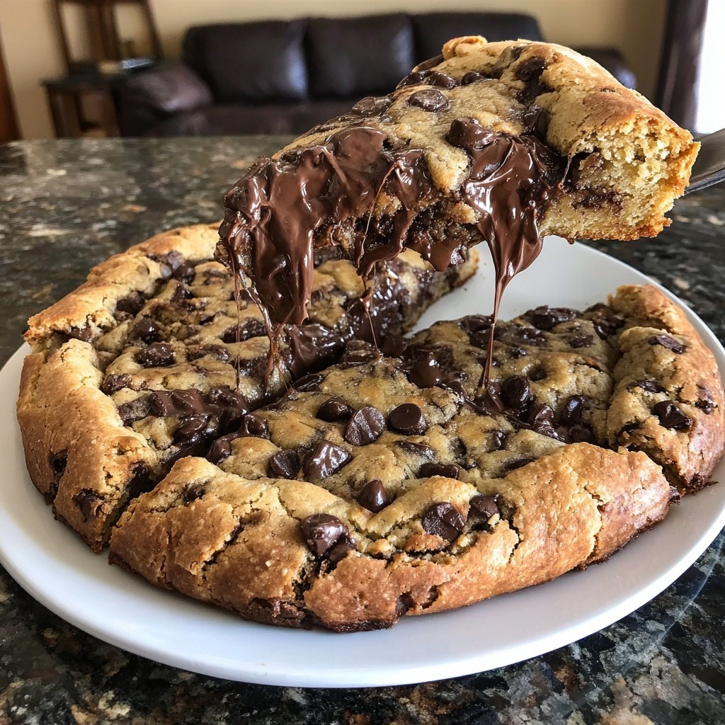 Chocolate Chip Cookie Pizza