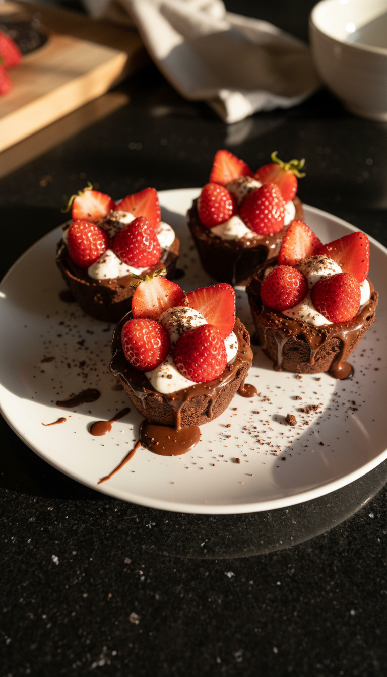 Chocolate Strawberry Constellation Cups