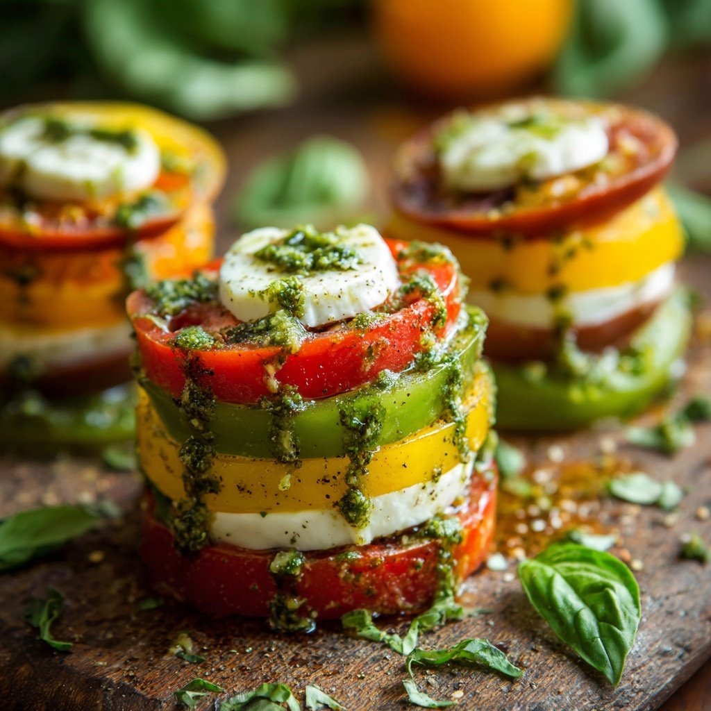 Zesty Pesto Caprese Salad