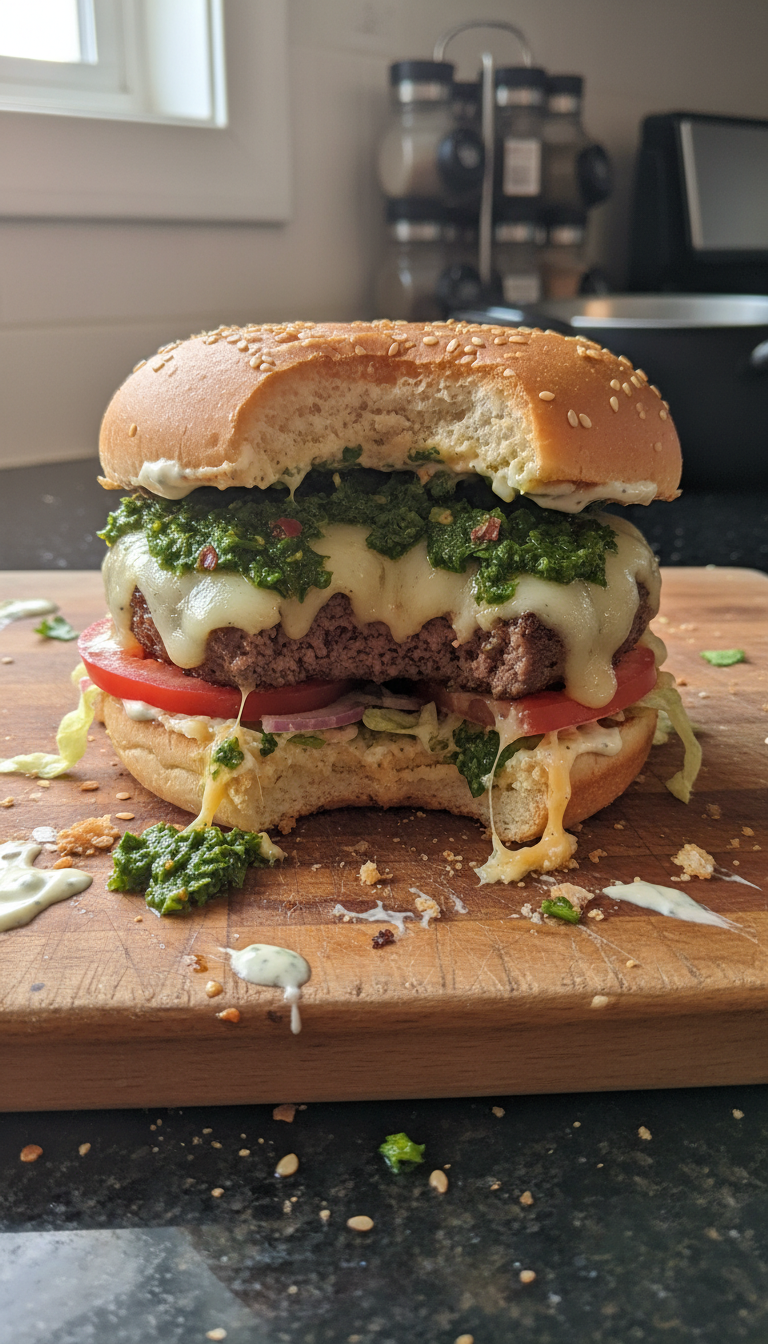 Chimichurri Aioli Burger