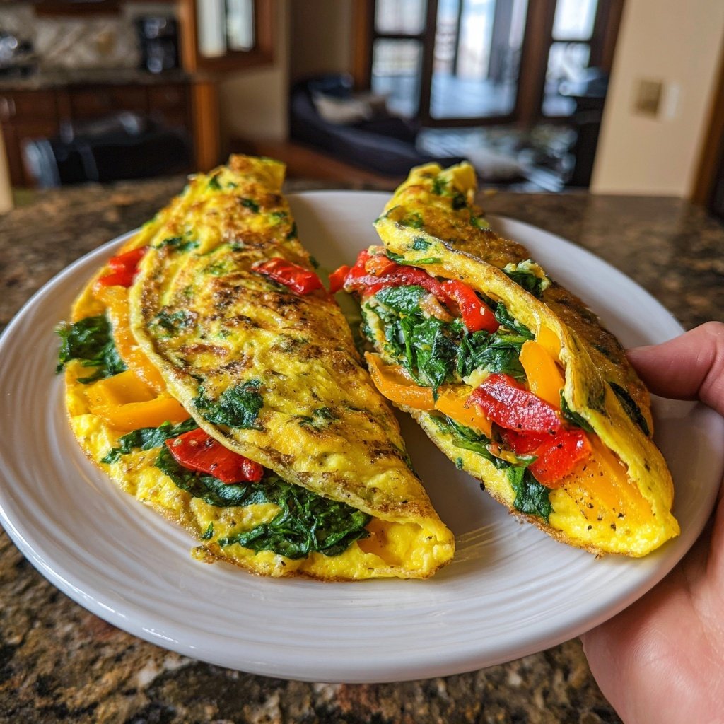 Egg White Veggie Omelet