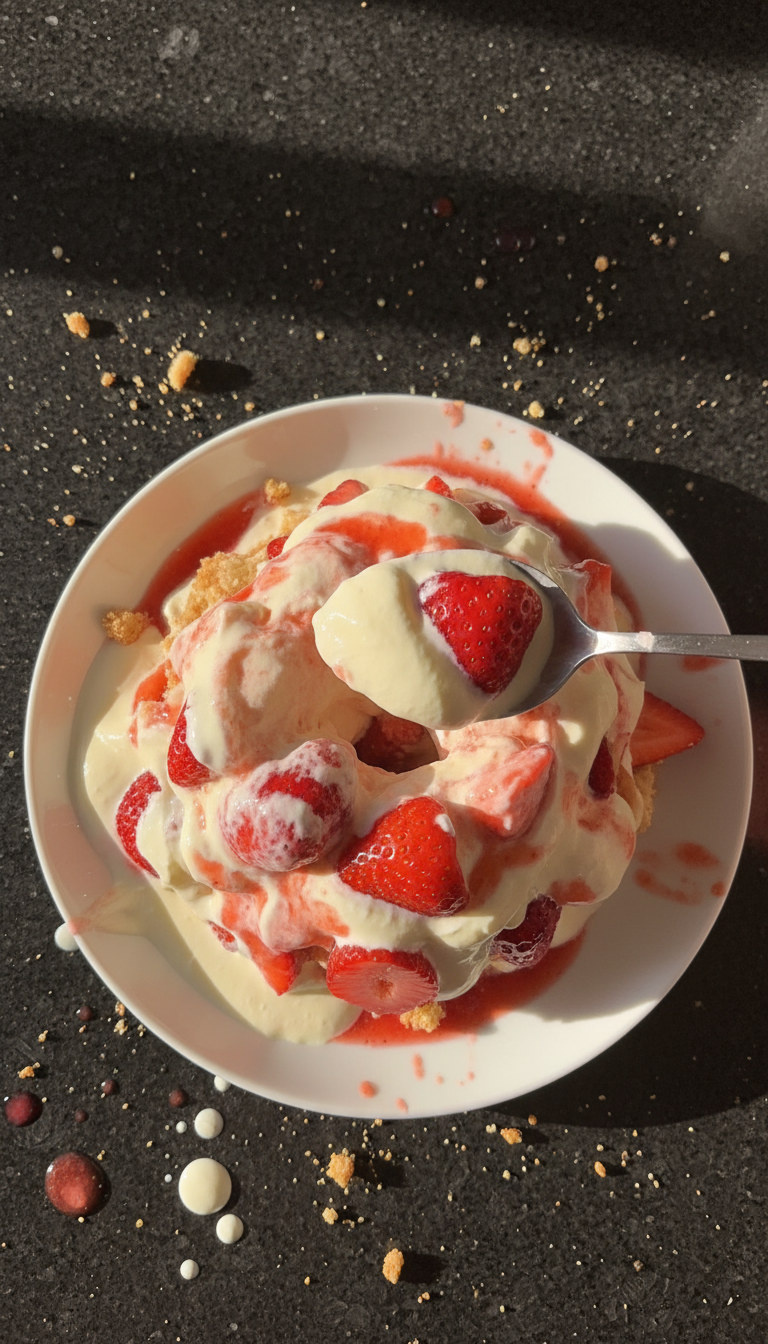 Creamy Strawberries and Cream