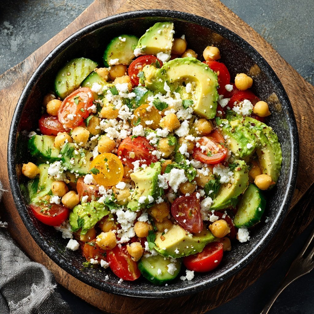 Quick Mediterranean Chickpea Bowl