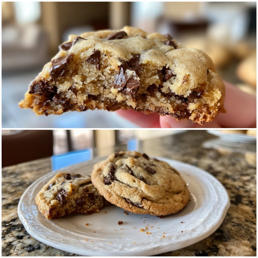 One-Bowl No-Chill Chocolate Chip Cookies​