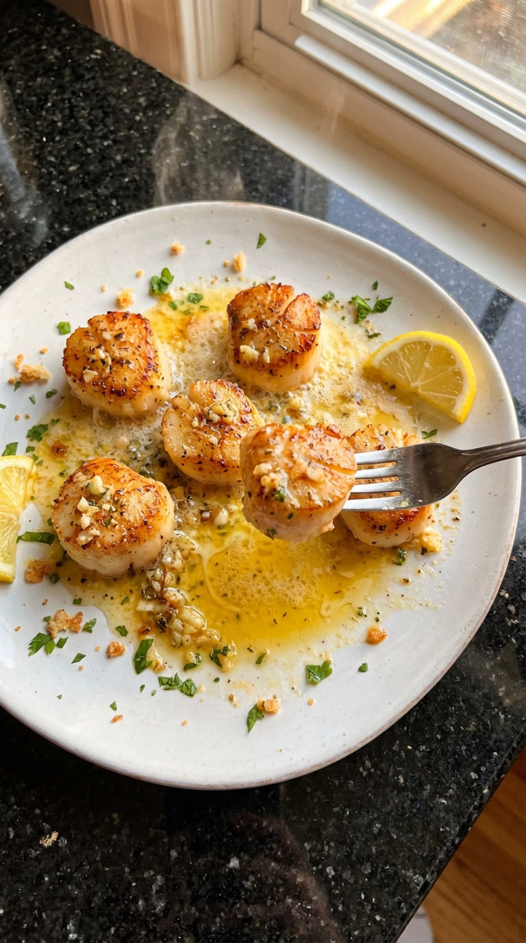 Sizzling Scallops with Compound Butter