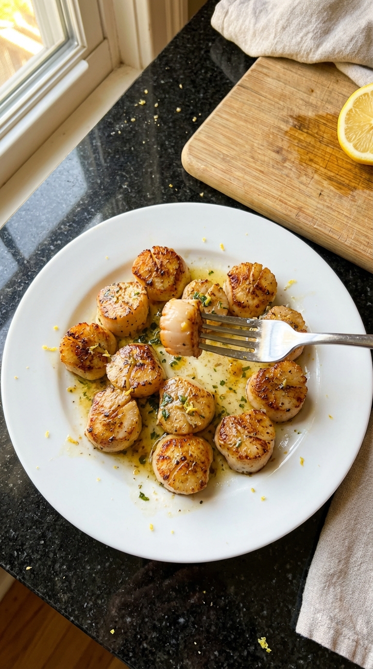 Seared Scallops with Lemon Butter