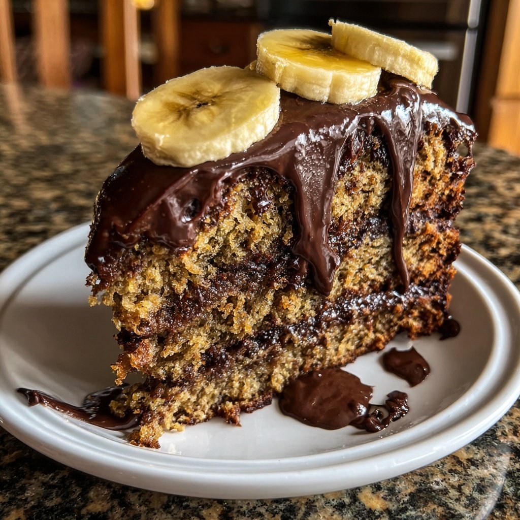 Chocolate Frosted Banana Cake