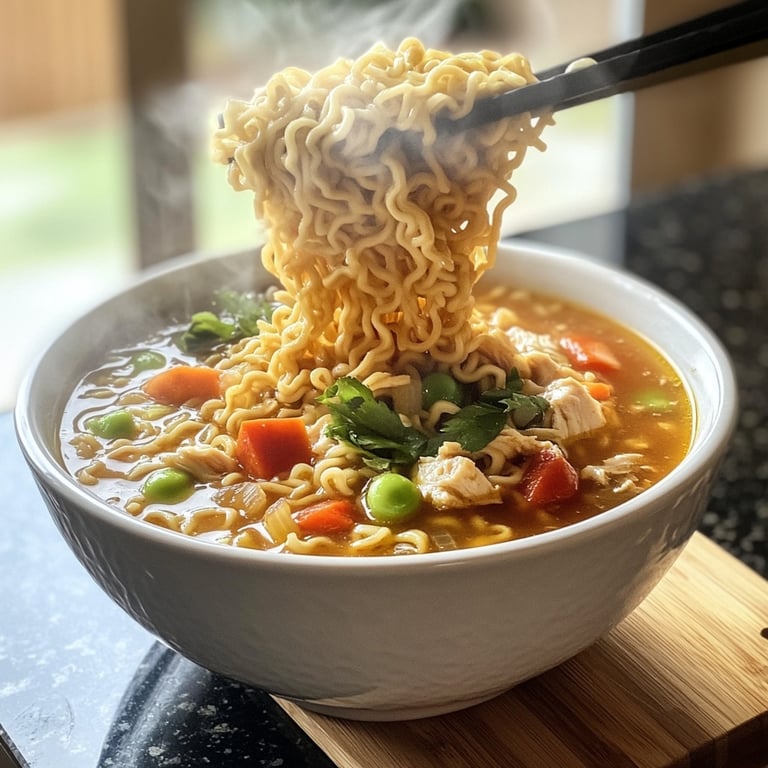 Easy Chicken Ramen Soup