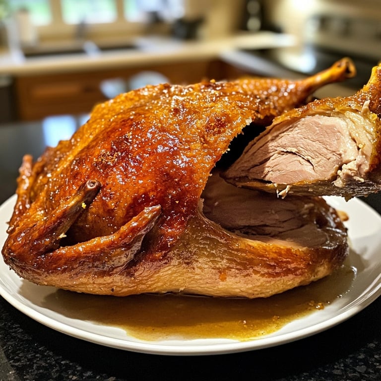 Roasted Goose with Red Cabbage