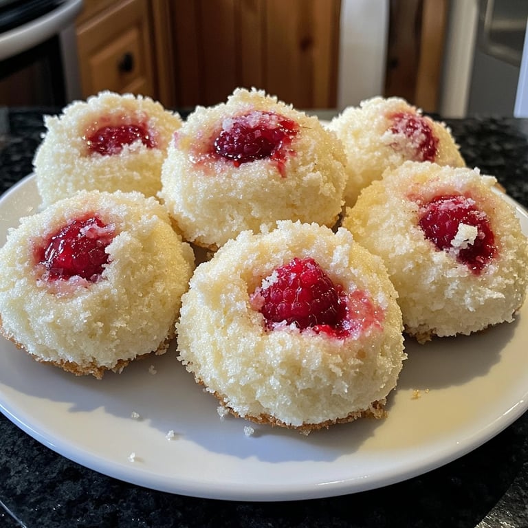 Raspberry-Filled Angel Eyes