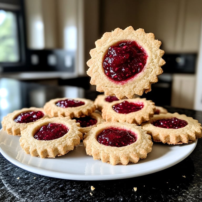Jam-Filled Linzer Eye Cookies