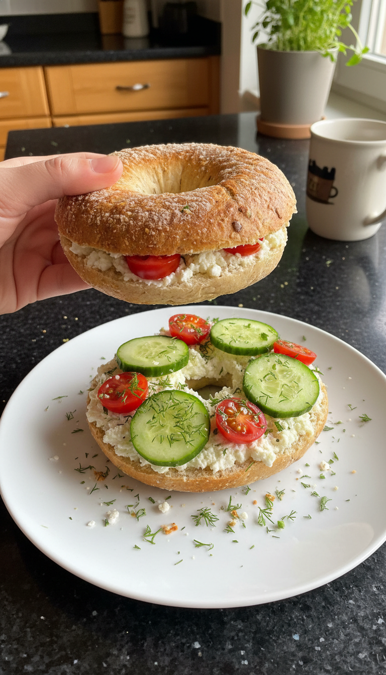 Cottage Cheese Bagel Medley