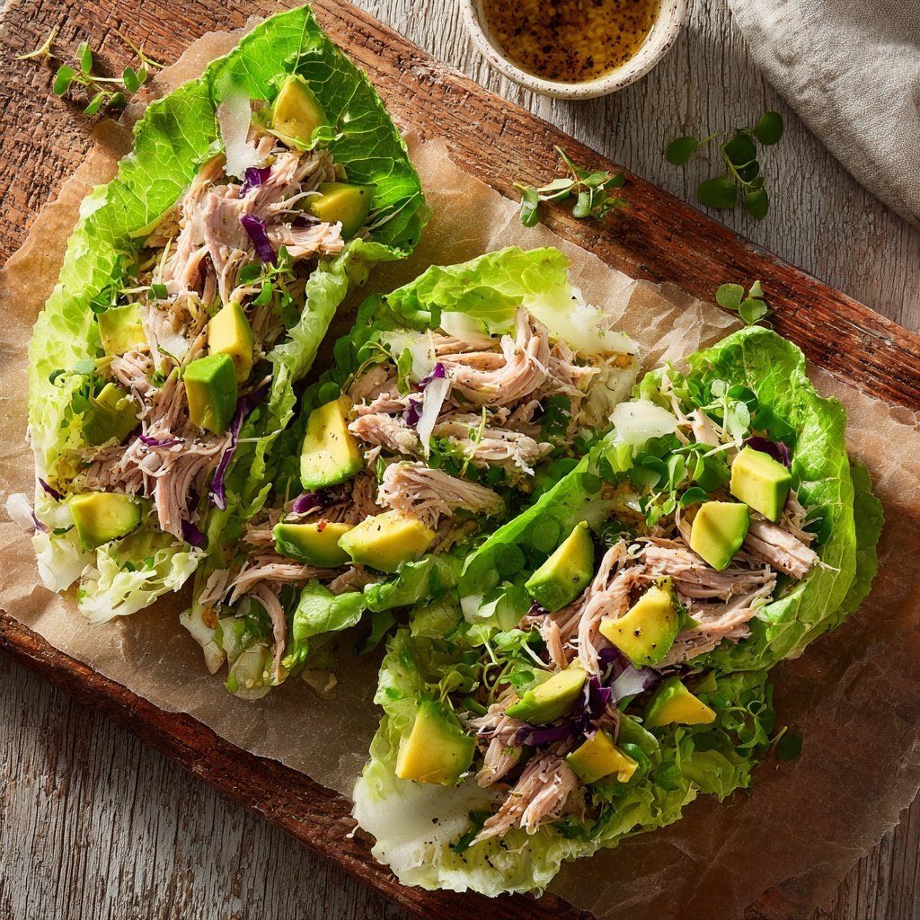 Turkey and Avocado Lettuce Wraps