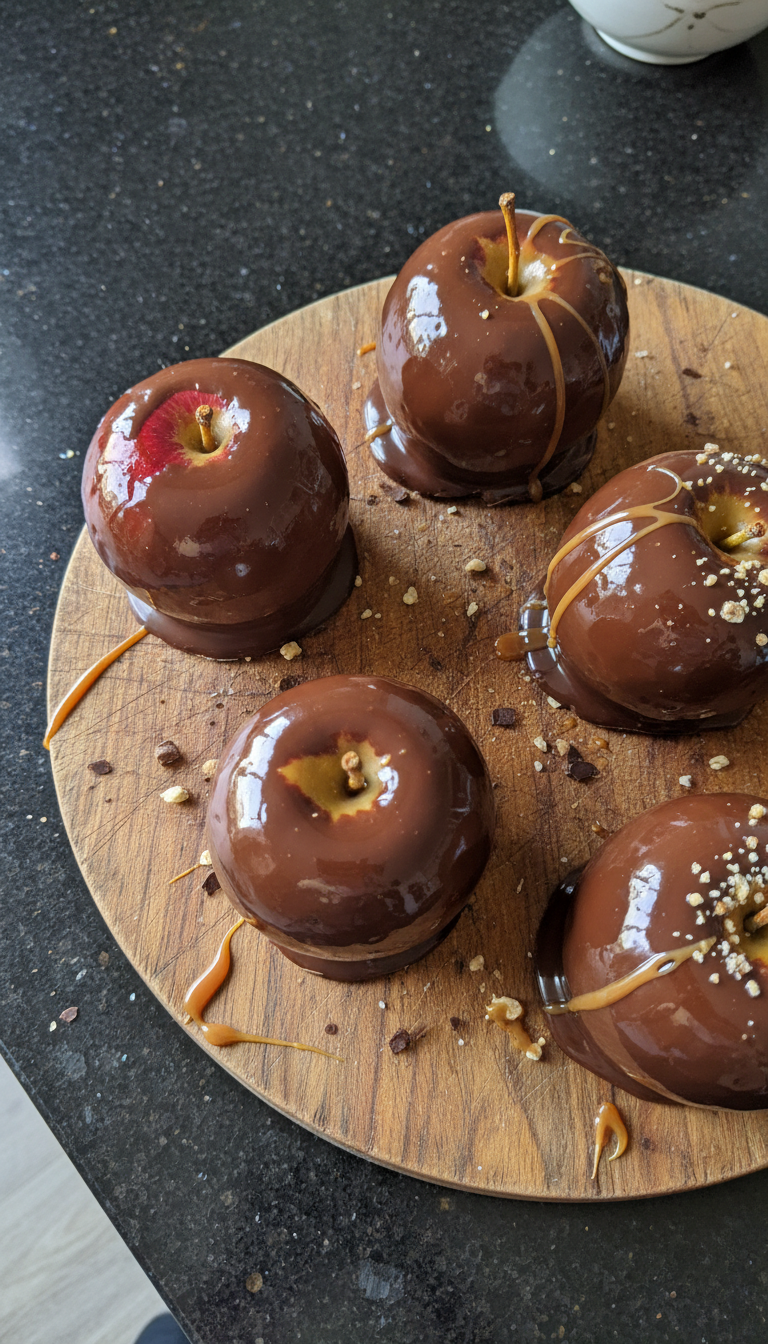 Chocolate-Dipped Candy Apples